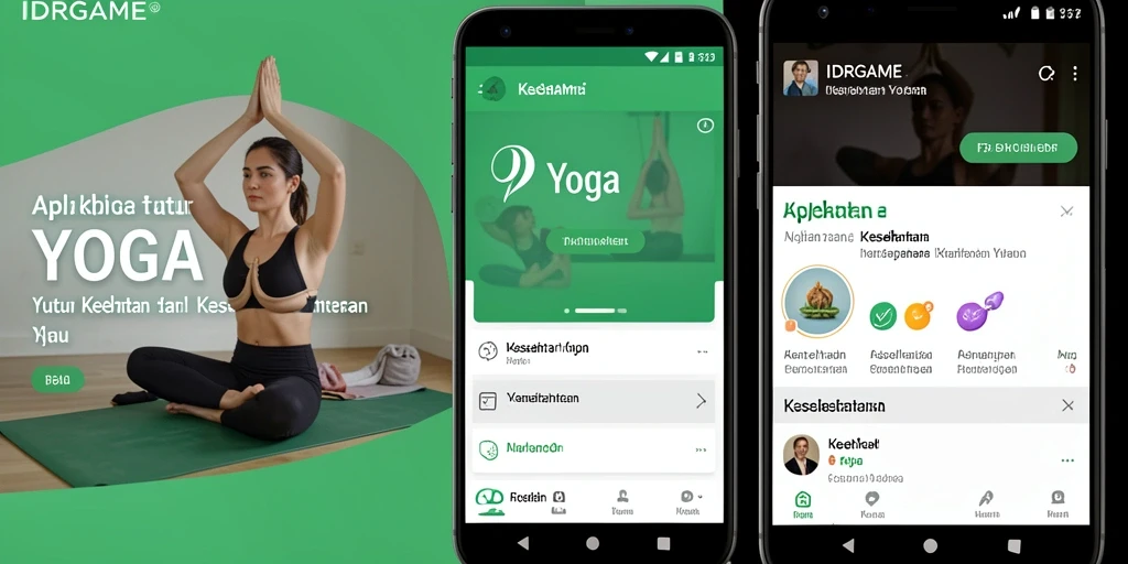 Antarmuka IDRGAME yang intuitif membantu pengguna dalam latihan Yoga.