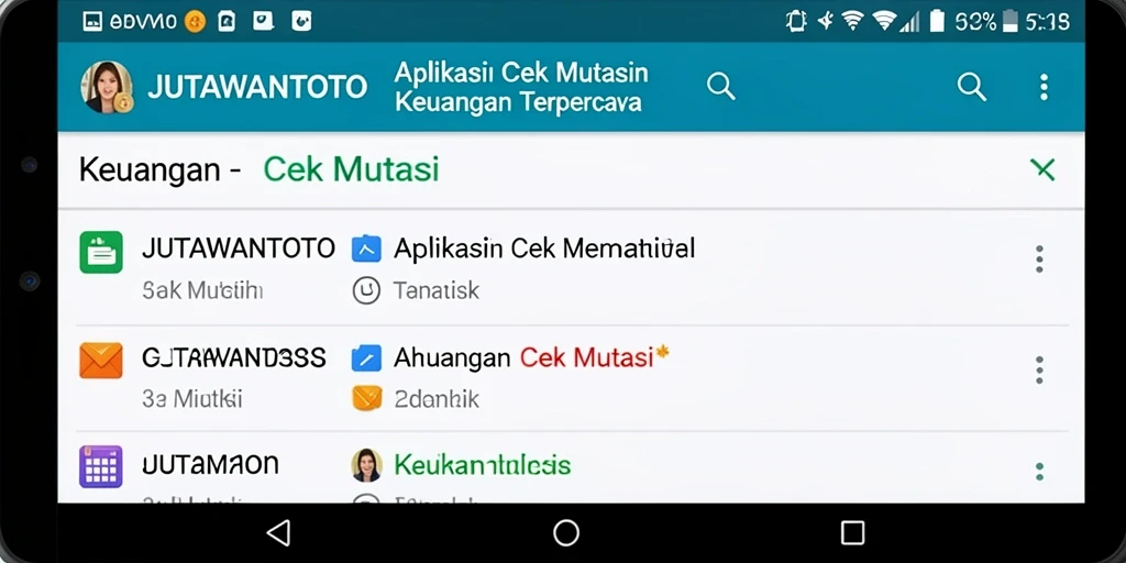 Tampilan antarmuka JUTAWANTOTO yang sederhana dan informatif.
