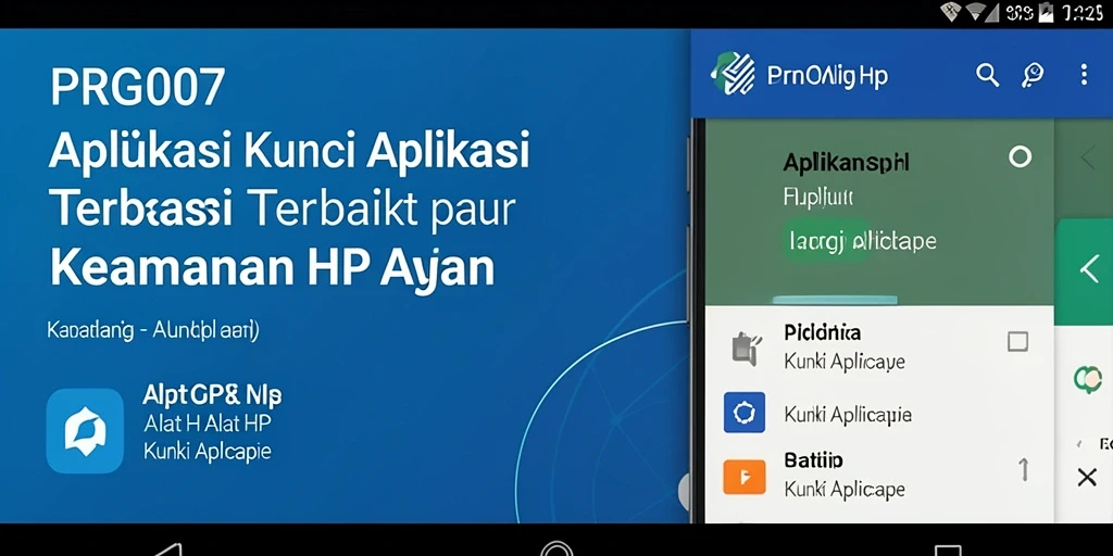 Tampilan antarmuka aplikasi Kunci Aplikasi PRG007 yang intuitif.