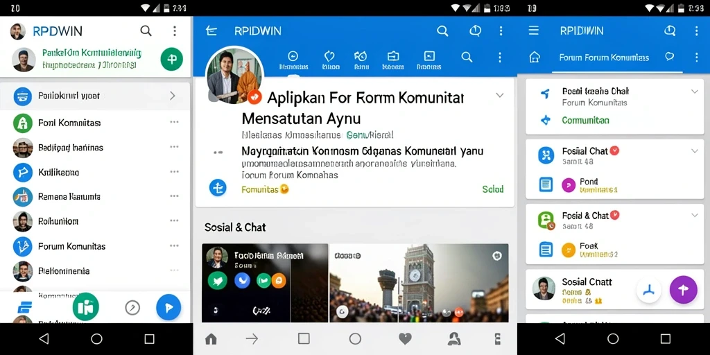 Antarmuka RPIDWIN yang bersih dan menarik untuk Forum Komunitas.
